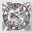 Search for modern in red black clocks Elegant
