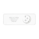 Search for star and moon return address labels Stars