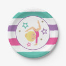 Search for gymnastics birthday plates Pink