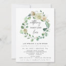 Search for love wedding invitations Elopement