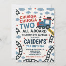 Search for chugga chugga two two birthday invitations Train 2nd birthday