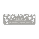 Search for clear wedding return address labels Couple