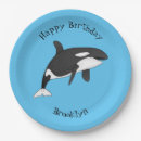 Search for whale paper plates Orca