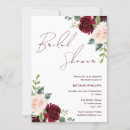 Search for maroon bridal shower invitations Modern