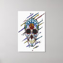 Search for sugar skull canvas prints Halloween