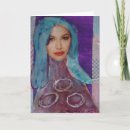 Search for blue hair cards Lady