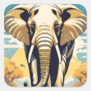 Search for happy elephant stickers Africa