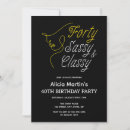 Search for sassy birthday invitations Typography