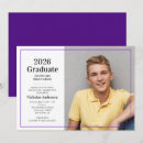 Search for purple graduation invitations Simple