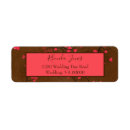 Search for red brown return address labels Cute