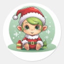 Search for boy elf stickers Red