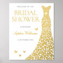 Search for gold bridal shower signs Welcome