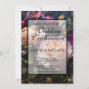 Search for magenta floral wedding invitations Retro