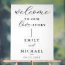 Search for our love story wedding signs Modern