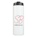 Search for girly monogram travel mugs Script typography