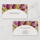 Search for tulips business cards Feminine