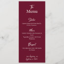 Search for maroon menus Minimalist