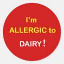 Search for dairy allergy stickers Alert