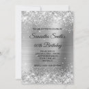 Search for faux silver foil invitations Glitter