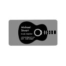 Search for guitar return address labels Modern