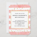 Search for gold confetti birthday invitations Stripes