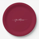 Search for burgundy paper plates Girly