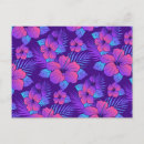 Search for purple flower pattern postcards Floral