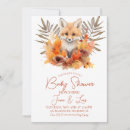 Search for watercolor fox baby shower invitations Forest