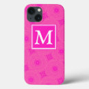Search for monogram pattern iphone cases Fuchsia