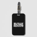 Search for retirement luggage tags Retiree