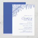 Search for royal blue bridal shower invitations Botanical