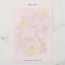 Search for pink flowers stationery paper Daisy