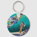 Search for mermaid fantasy key rings Underwater