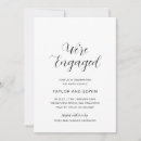 Search for black and white engagement party invitations Modern