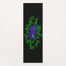 Search for flowers yoga mats Black