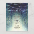 Search for enchanted forest wedding save the dates String lights