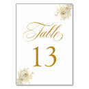 Search for 13 gold table cards Botanical