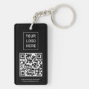 Search for business card key rings Scan me