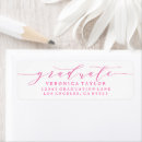 Search for pink and white return address labels Calligraphy