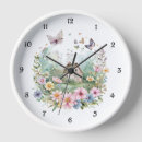 Search for country cottage clocks Flowers