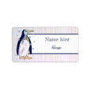 Search for winter animals return address labels Cartoon