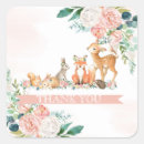 Search for forest animal baby shower stickers Woodland animals