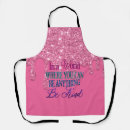 Search for purple glitter aprons Glitters