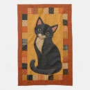 Search for tuxedo cat tea towels Kitty