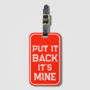 Search for novelty luggage tags Red
