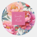 Search for watercolor peony stickers Blue