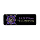Search for gothic return address labels Purple