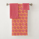 Search for flower print bath towels Pink