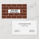 Search for brick business cards Contractor