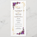 Search for purple and gold wedding wedding programmes Floral